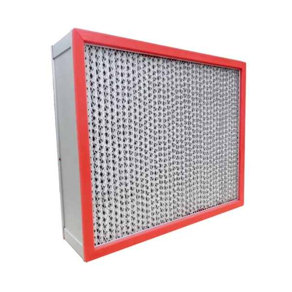 Image 1 250℃ High Temperature HEPA Air Filter With Alu Frame