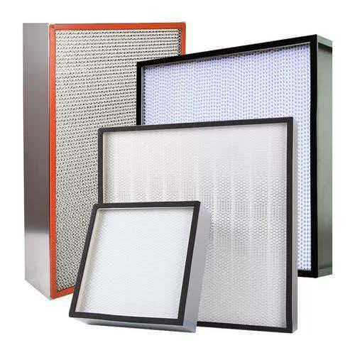 H14 HEPA filter with robust frame and high-density pleated media