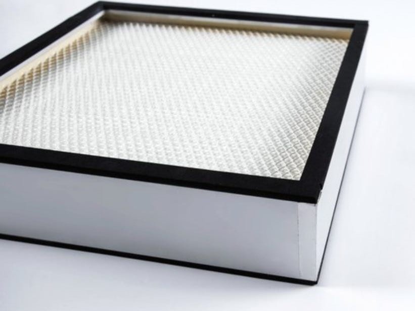 H14 HEPA filter with sturdy frame and high-density pleated filter media